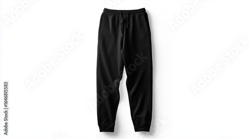 plain black sweatpants mockup