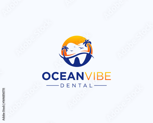 Ocean vibe dental logo