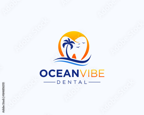 Ocean vibe dental logo