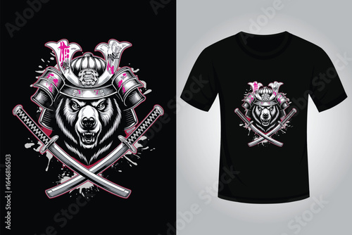Bear Streetwear T Shirt Design