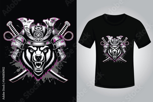 Bear Streetwear T Shirt Design