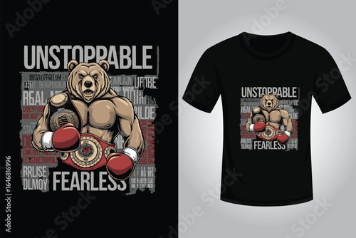 Bear Streetwear T Shirt Design