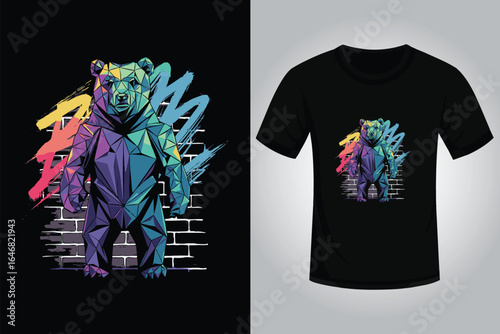 Bear Streetwear T Shirt Design