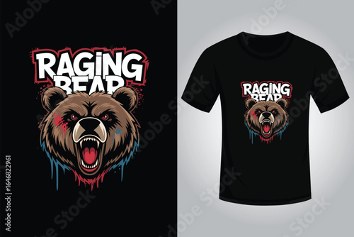 Bear Streetwear T Shirt Design
