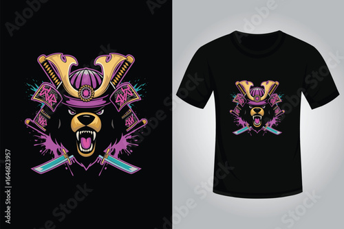 Bear Streetwear T Shirt Design