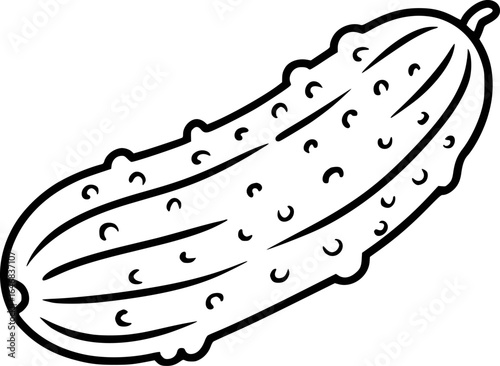 Textured green vegetable with curved bumps and lines bumpy