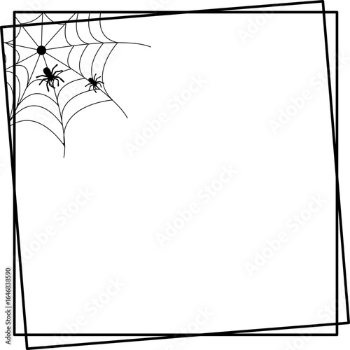 Halloween Spider Web Frame