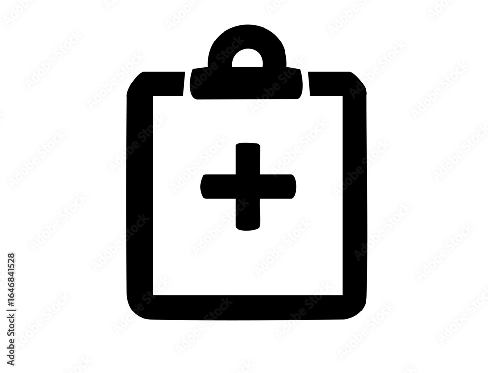 Obraz premium Medical Icons 10B : Medical Chart, document, patient, healthcare, hospital, diagnosis, record, file, folder, data, treatment, doctor, nurse, 