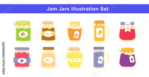 Jam Jars Illustration Set