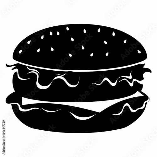 Hamburger Vector Icon