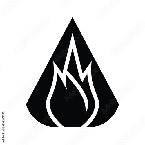 Combustible Material Icon Vector Illustration