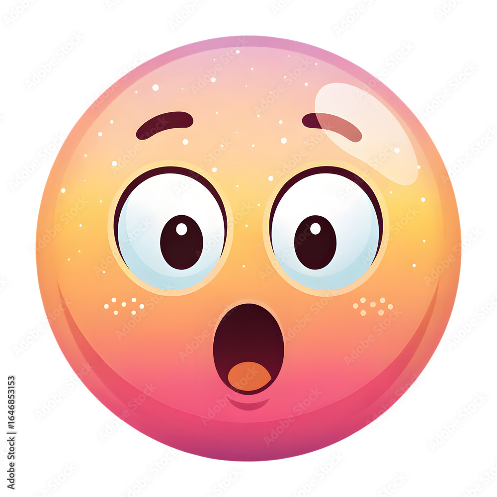 Obraz premium Smiley face illustration on white background