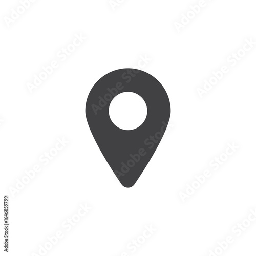 Map marker solid location icon