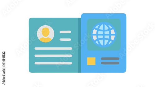 Passport document identification travel international id card citizenship visa identity personal 100