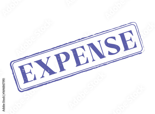 Expense Rubber Stamp Seal with an Outline and Text