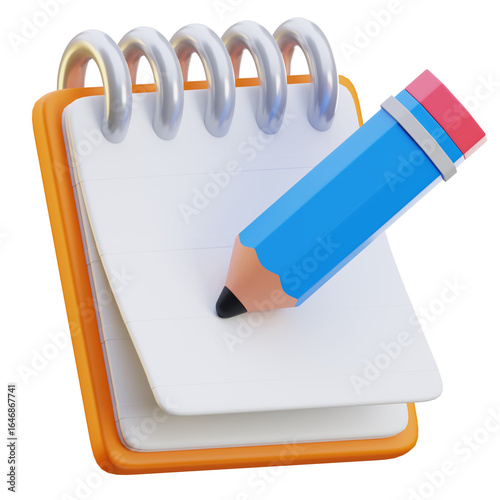 Notebook 3D Icon