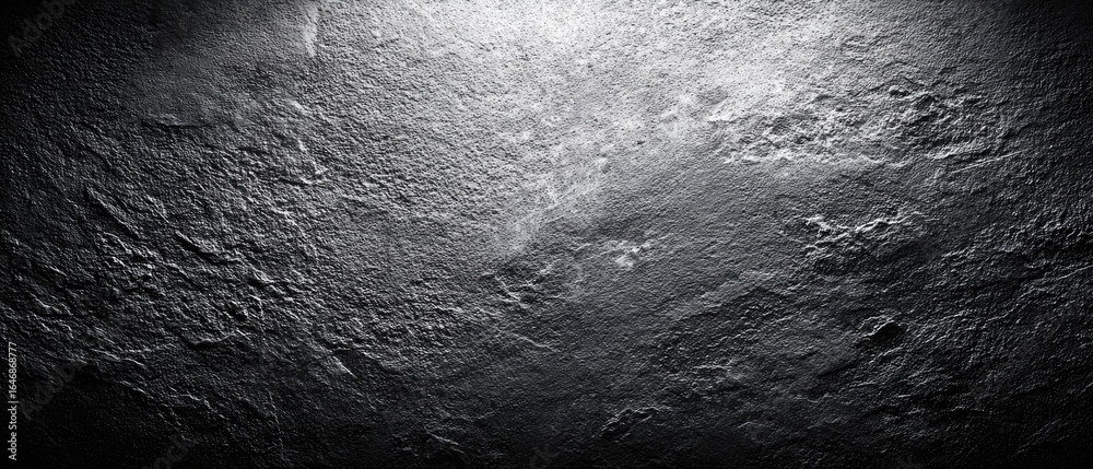 Fototapeta premium Dark gray textured surface with highlights