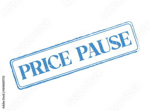 Price Pause Rubber Stamp Seal with an Outline and Text