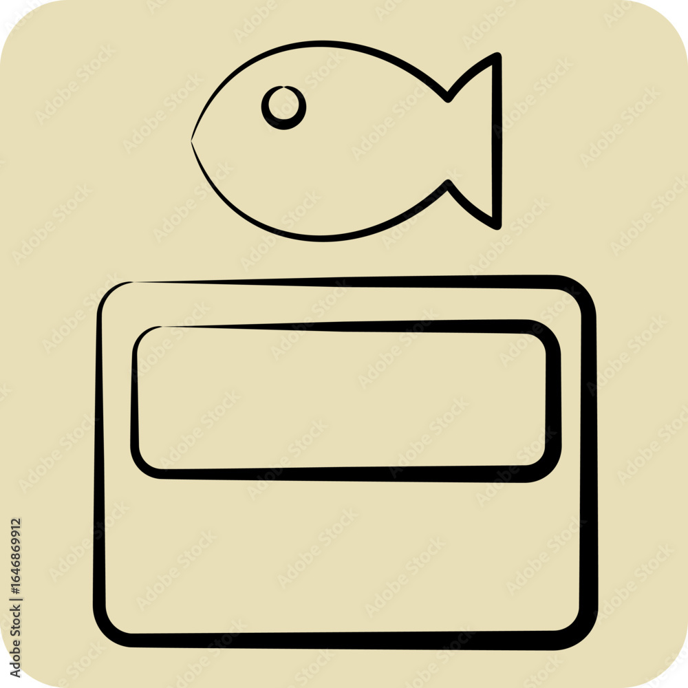 Naklejka premium Icon Organic Waste. related to Waste symbol. hand drawn style. design editable