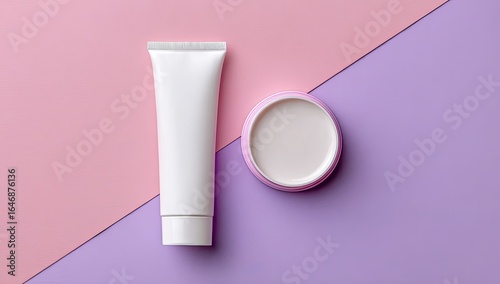 Wallpaper Mural Cosmetic products on a color background Torontodigital.ca