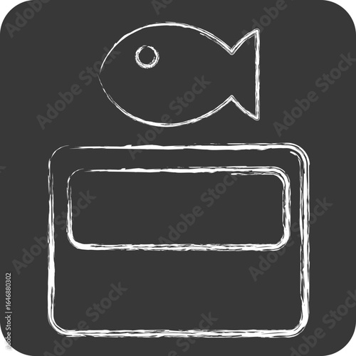 Icon Organic Waste. related to Waste symbol. chalk Style. design editable