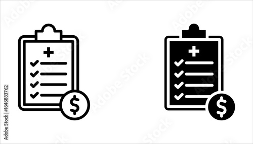 Emergency fund icon set. Emergency fund, savings, financial emergency on white background