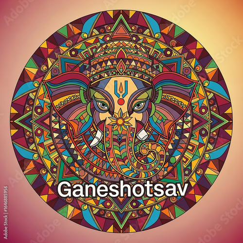 An Intricate Mandala Ganesh...