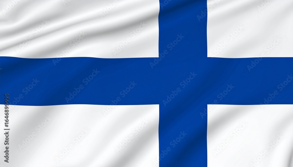 Fototapeta premium flag of finland The flag of Finland