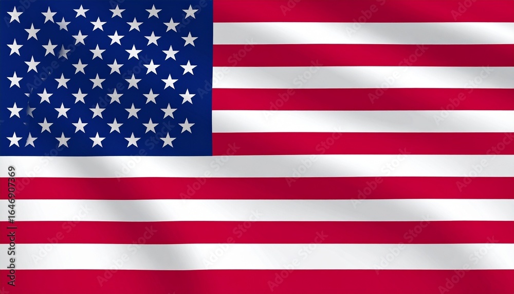 Naklejka premium flag of usa The flag of the United States of America