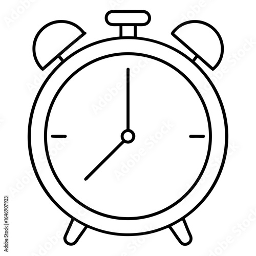 alarm clock isolated on white