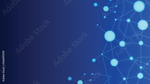 Blue science vector abstract background