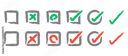 チェックボックスのイラストセット