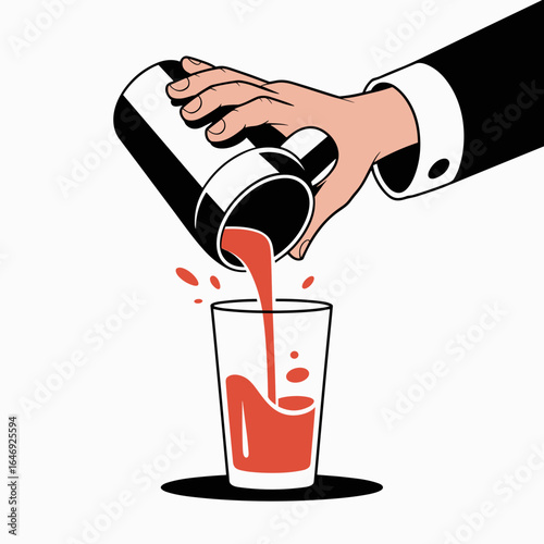 Bartender Pouring Cocktail