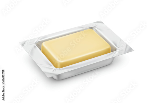 Butter portion in foil container