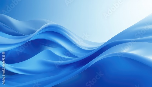 Subtle blue waves and curves flow across the scene, creating an elegant and soothing background image with a soft, smooth and gradient appearance