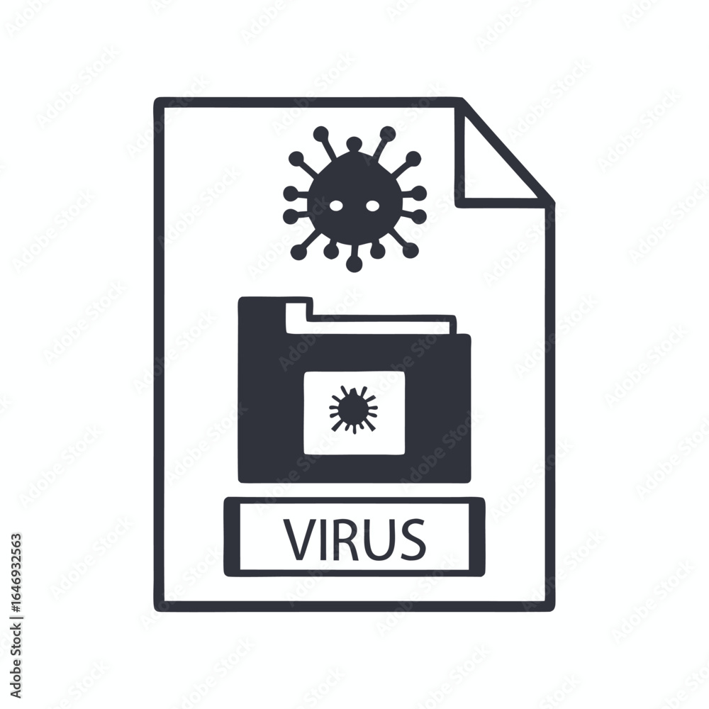 Obraz premium Data Breach Warning Error Alert Sign Damaged Cyber Security on White Background