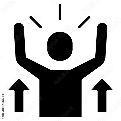 Confidence Glyph Icon