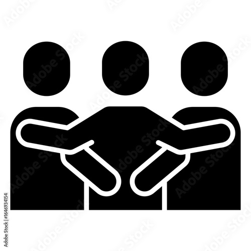 Friends Glyph Icon