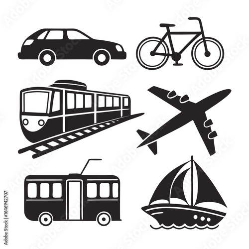 Transportation methods, car, bicycle