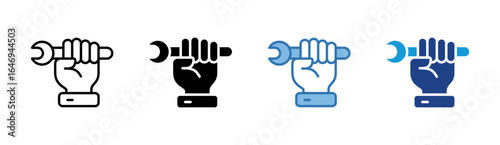 Repair Service icon set multiple style collection