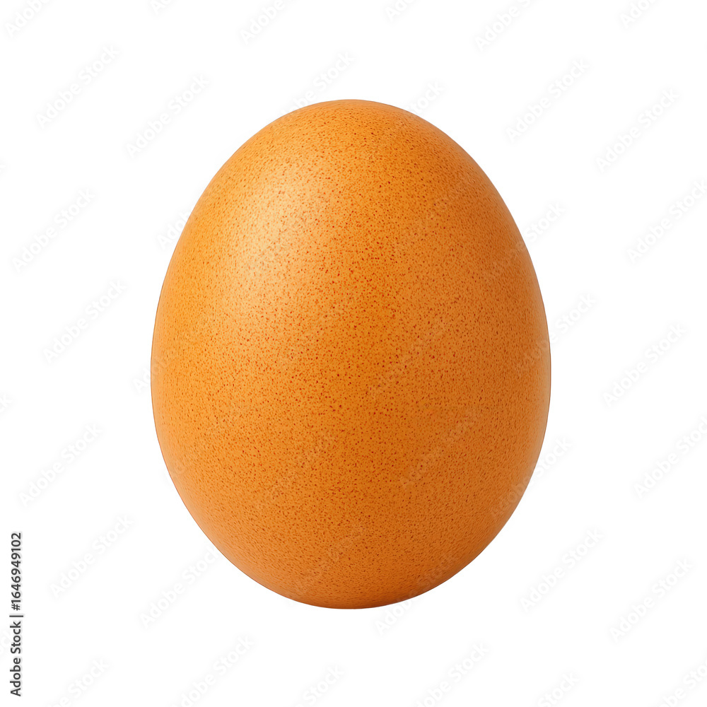 Photo of a single brown speckled chicken egg with an oval shape, isolated on transparent background Photo of a single brown speckled chicken egg with an oval shape, isolated on transparent background