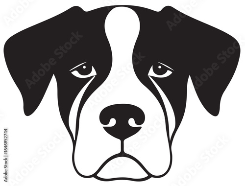  CRYING DOG FACE SILHOUETTE