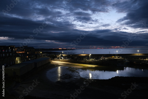 Wallpaper Mural Late evening at Bamburgh and seahouses, Northumberland, UK. Torontodigital.ca