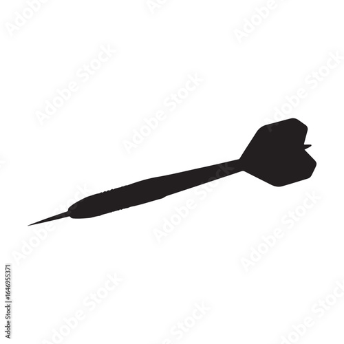 Darts icon vector. Dart illustration sign. Accuracy symbol. Sharpshooting logo silhouette icon vector flat illustration design on white background