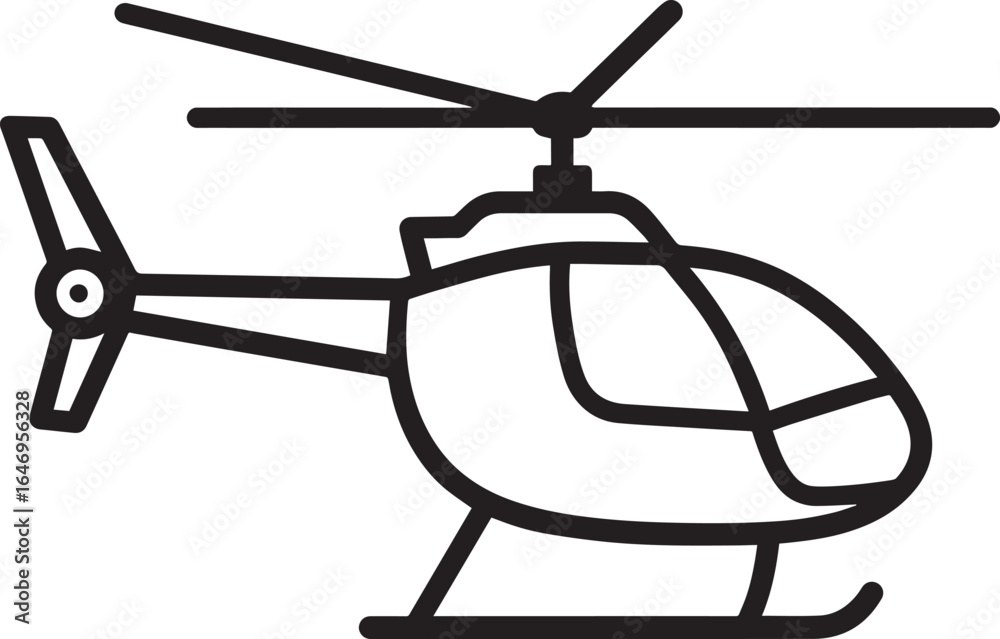 Helicopter Vector Silhouette | Black Aviation Illustration Icon Helicopter Vector Silhouette | Black Aviation Illustration Icon