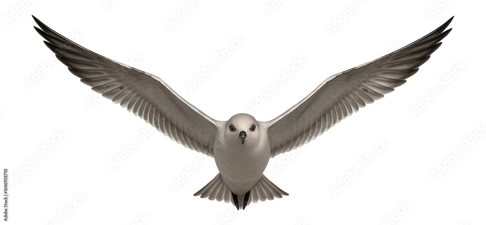 Fototapeta premium Photograph of a migrating bird with elongated wings and streamlined body