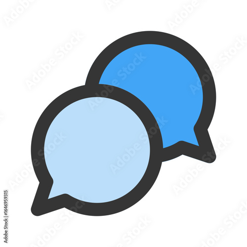 consult flat line icon