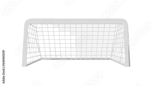 Soccer goal net illustration for sports equipment and game design needs white background professional vector art
