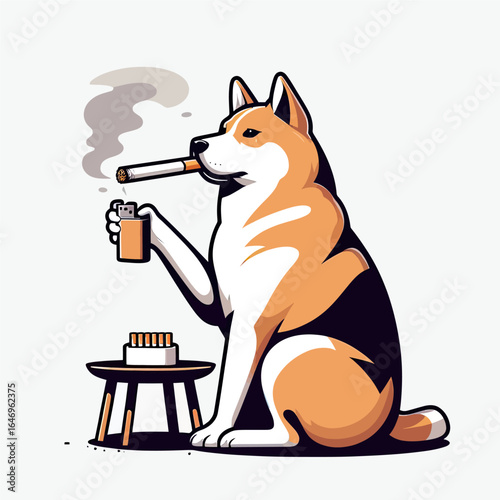 Dog smoking (2)