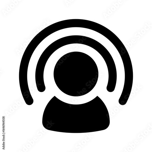 influencer glyph icon